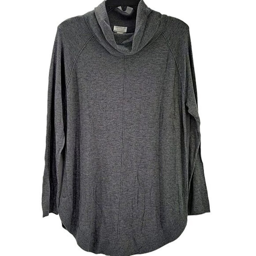 Women's Caslon Cowl-neck Tunic Sweater Size S